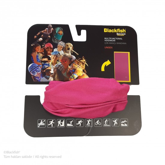 Multifunctional Headwear Blackfish Color Series - Pink B1.BL.01
