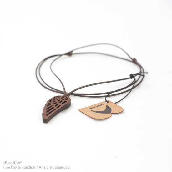 İşlemeli Ceviz Ağacı Kolye Yaşam Serisi 