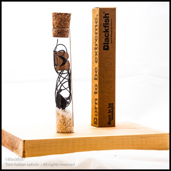 İşlemeli Ceviz Ağacı Kolye Fin Serisi 