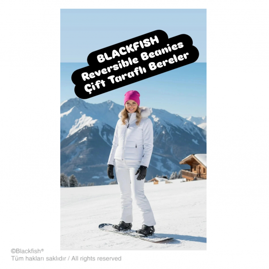 Çift Taraflı Bere - Pembe-Gri B2.BE.03