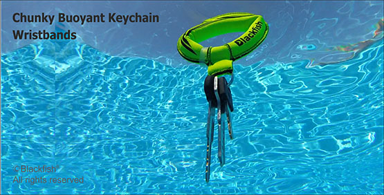 Chunky Floating Keychain Wristbands
